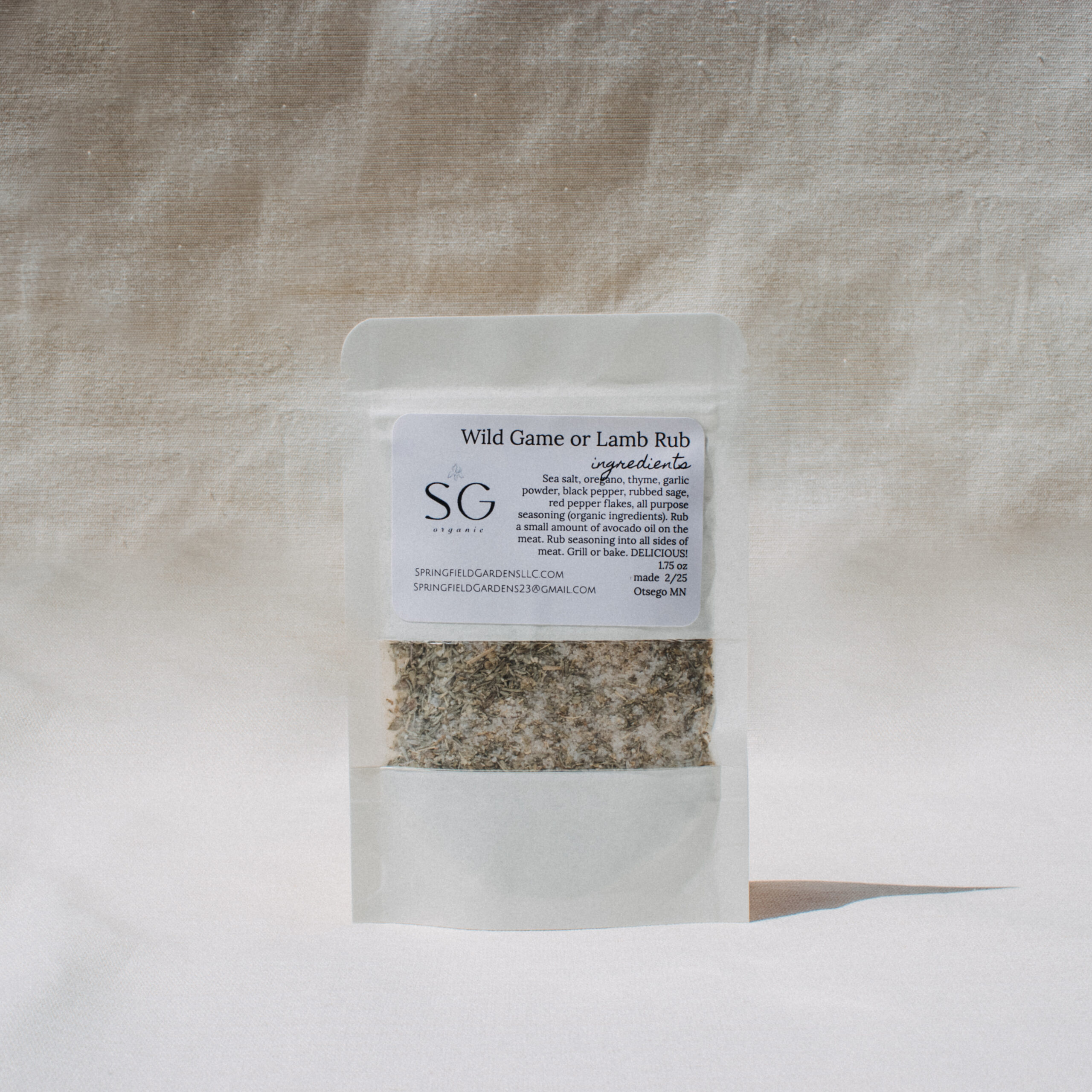 Wild Game or Lamb Rub